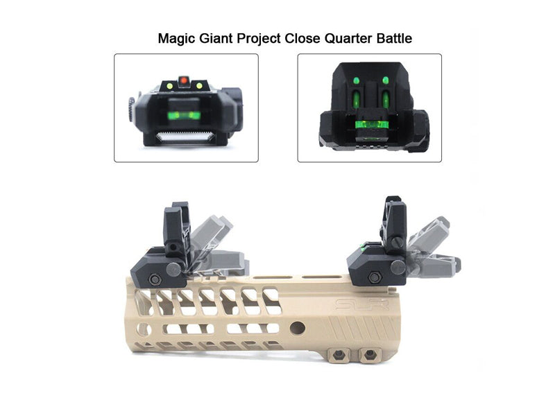[GG]  MGPCQB Fiber Optic Backup Sights [BLK]