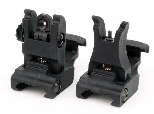 [GG] Nylon 71L Front and Rear Folding Sight Set[BLK]