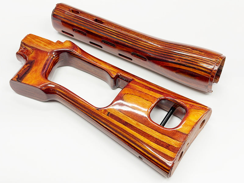 [GG] SVD Genuine Wood Dragonov Wooden Furniture Kit[For WE-Tech SVD GB ...