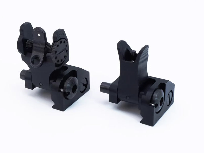 [GG] TY Front & Rear Flip-Up Battle Sight[For Any 20mm Picatinny Rail System][TYPE 2][BLK]