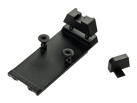 [GK Tactical] SIG SauerAirsoft RMR Mount Base W/ Iron Sight Set[For SIG AIR M17 / M18 GBB Series]