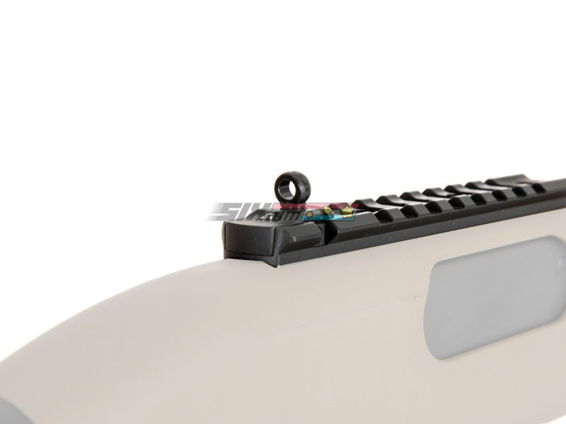 [Golden Eagle] M870 Shotgun 20mm Picatinny Rail W/ Rear Sight Scope mount[BLK]