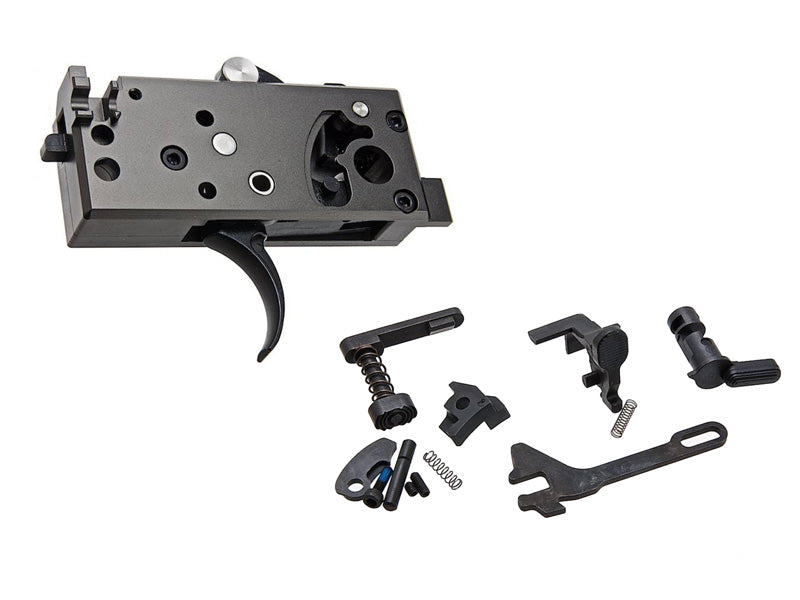 [Guns Modify] EVO Drop in Lower Aluminium CNC Trigger Box Set[Tokyo Marui M4 MWS Series][BLK]