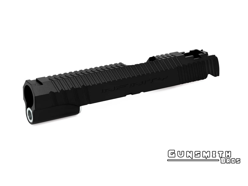 [Gunsmith Bros] Infinity Aluminium Airsoft Slide[For Tokyo Marui HI CAPA 5.1 GBB Series][BLK]