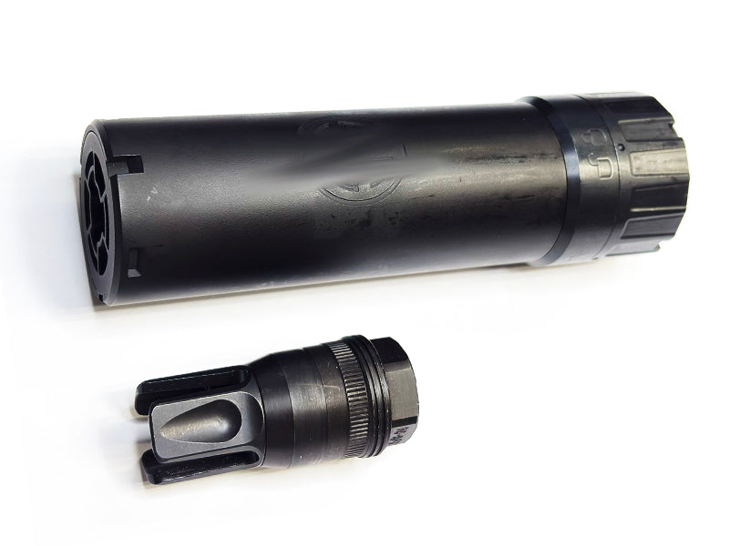 MadDog] SPEAR Airsoft Dummy Suppressor W/ Flash HIder[Tracer RDY