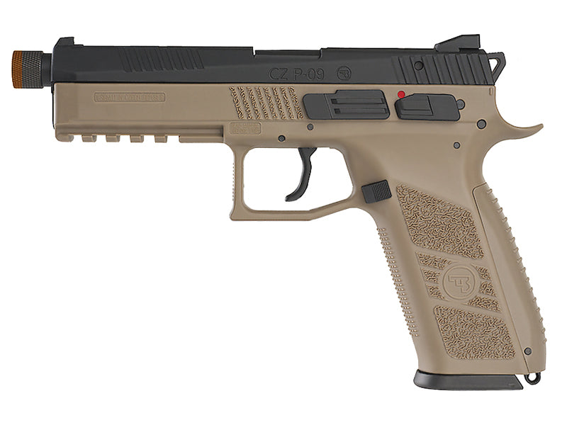 [KJ Works] P-09 Duty GBB[ASG Licensed][Top Gas Ver.][Barrel Threaded][TAN]