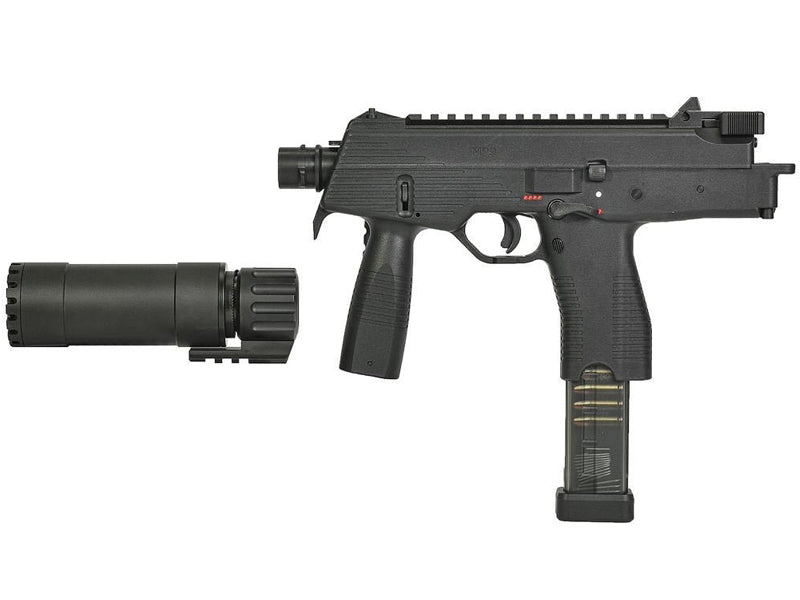 [MARUYAMA] MP IX / MP9 Airsoft GBB SMG Rifle W/ Suppressor[BLK]