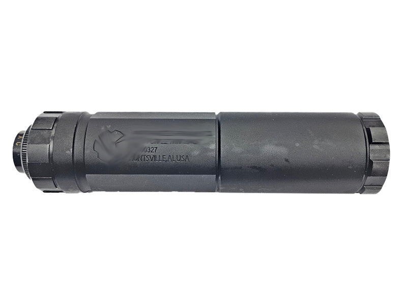 [MadDog] AC Style Halcyon 22 Airsot Dummy Silencer W/ QD Flash HIder[BLK]