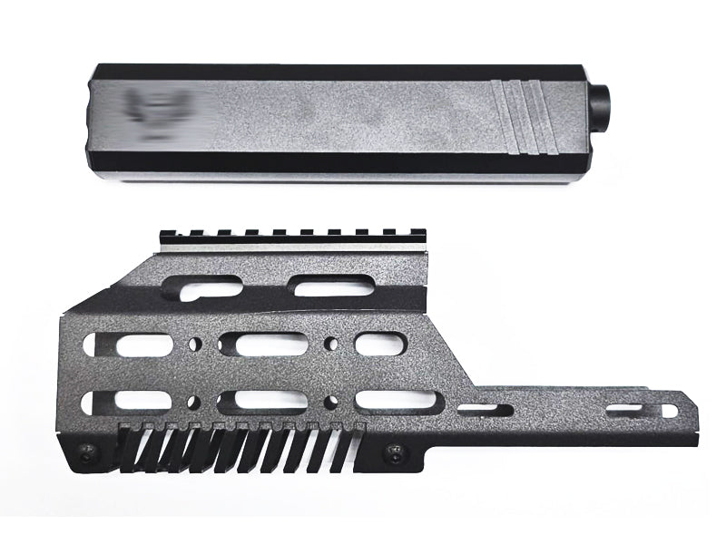 [MadDog] Aluminium MK1 M-LOK Handguard W/ Suppressor Set[For KRYTAC Kriss Vectory AEG / GBB Series][BLK]