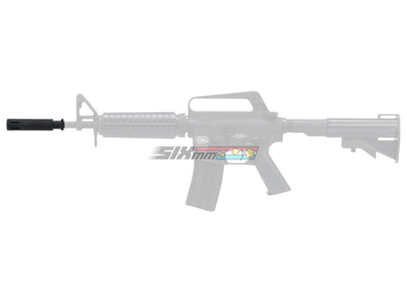 [MadDog] Aluminium XM177 Airsoft Flash Hider[W/ Marking][BLK][-14mm CCW]