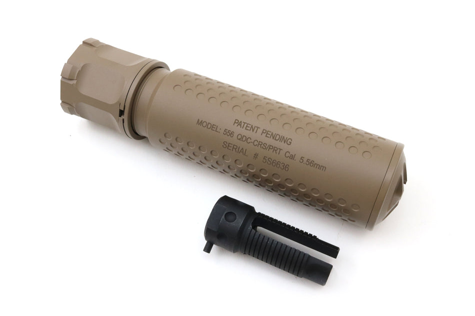 [MadDog] CNC QDC /CRS-PRT Dummy Airsoft Silencer W/Flash Hider[Long Ver.][DE]