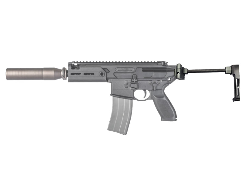 [MadDog] Carbon Fiber A3 Modular Folding Brace Stock W/ 1913 Picatinny Stock Adapter