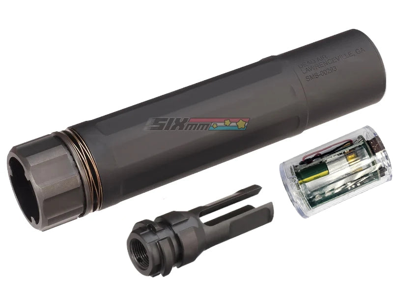 [MadDog] DASM-S Dummy Silencer W/ Muzzle Brake & Tracer[For Noveske N4 Devgru Build][BLK]