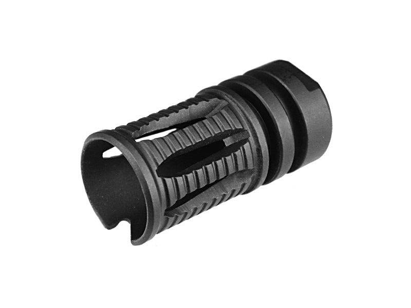 [MadDog] KAC QD Type Steel Flash Hider[-14mm CCW Barrel Threaded][BLK]