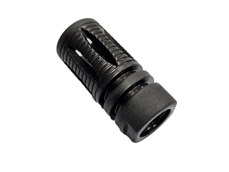 [MadDog] KAC QD Type Steel Flash Hider[-14mm CCW Barrel Threaded][BLK]