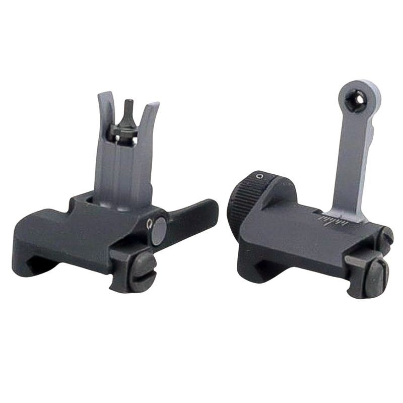 [MadDog] KAC Style 300M Metal Front and Rear Sight Set[Deluxe Ver.][For MK18 MOD 1 AEG/GBB Serie][BLK]