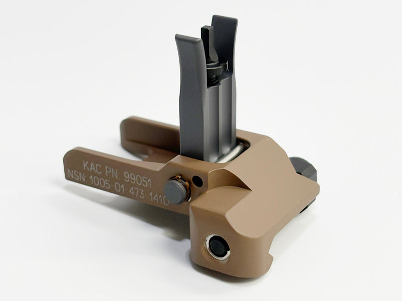 [MadDog] KAC Style 300M Metal Front and Rear Sight Set[Deluxe Ver.][For MK18 MOD 1 AEG/GBB Serie][Tan]