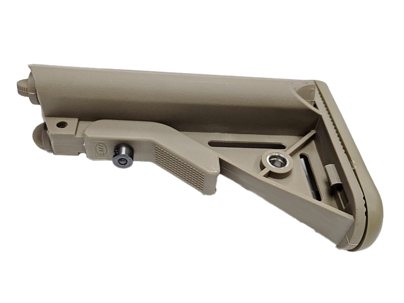 [MadDog] LT Style M4 / MK18 Crane Stock W/ Battery Tubes[For Tokyo Marui / GHK / VFC M4 GBB Series][FDE]