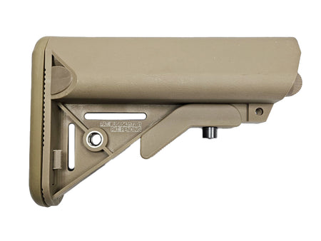 [MadDog] LT Style M4 / MK18 Crane Stock W/ Battery Tubes[For Tokyo Marui / GHK / VFC M4 GBB Series][FDE]