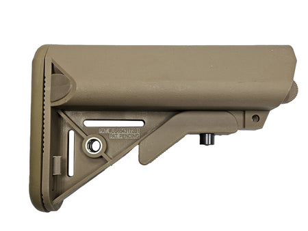 [MadDog] LT Style M4 / MK18 Crane Stock W/ Battery Tubes[For Tokyo Marui / GHK / VFC M4 GBB Series][FDE]