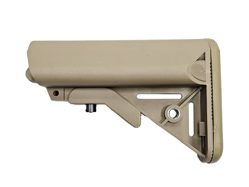 [MadDog] LT Style M4 / MK18 Crane Stock W/ Battery Tubes[For Tokyo Marui / GHK / VFC M4 GBB Series][FDE]