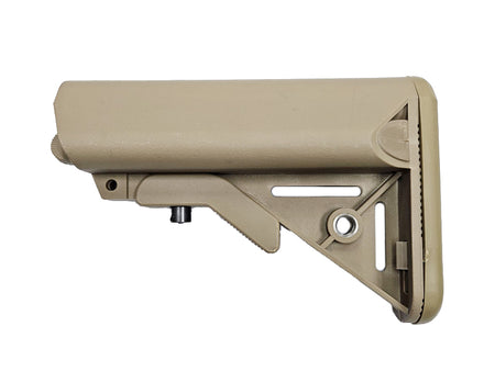 [MadDog] LT Style M4 / MK18 Crane Stock W/ Battery Tubes[For Tokyo Marui / GHK / VFC M4 GBB Series][FDE]