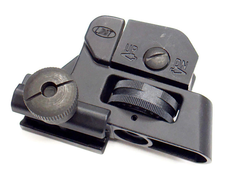 [MadDog] MK18 M4 20mm Railed Metal Rear Sight[MARKING Ver.] [BLK]