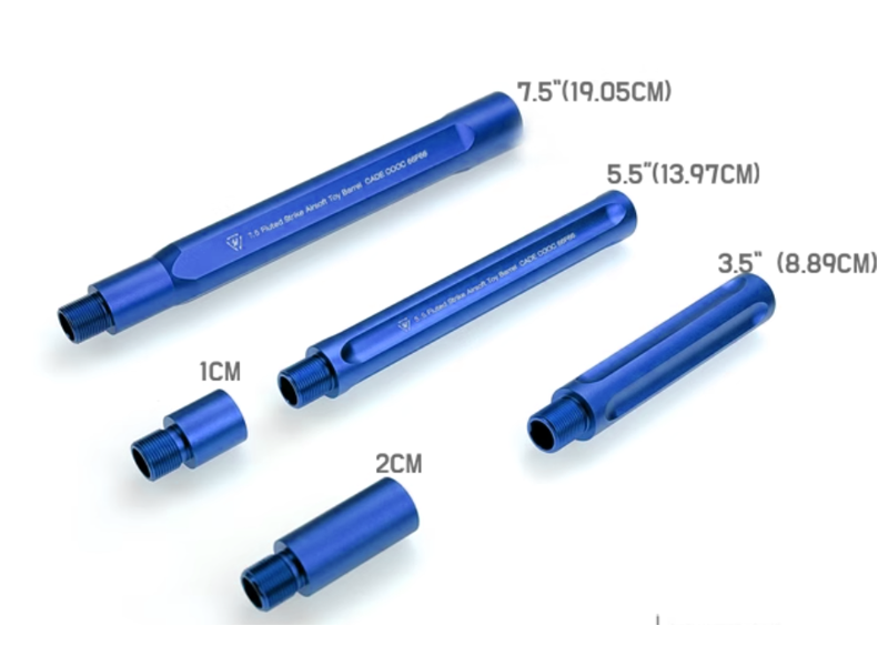 [MadDog] SI Style Aluminium Outer Barrel Set[For Tokyo Marui M4 MWS Series][BLU]