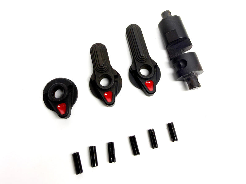 [MadDog] SOL Style MK1 Steel Single Selector[Ambi Ver.][For Tokyo Marui M4 MWS Series][BLK][90 Degree]