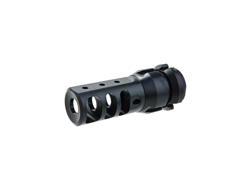[MadDog] Steel DAKM Muzzle Brake Flash Hider [Type 1][BLK] [-14MM CCW]