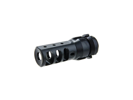 [MadDog] Steel DAKM Muzzle Brake Flash Hider [Type 1][BLK] [-14MM CCW]