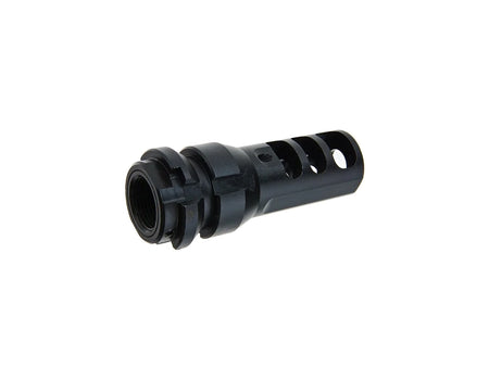 [MadDog] Steel DAKM Muzzle Brake Flash Hider [Type 1][BLK] [-14MM CCW]