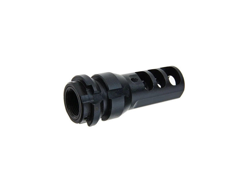 [MadDog] Steel DAKM Muzzle Brake Flash Hider [Type 1][BLK] [-14MM CCW]