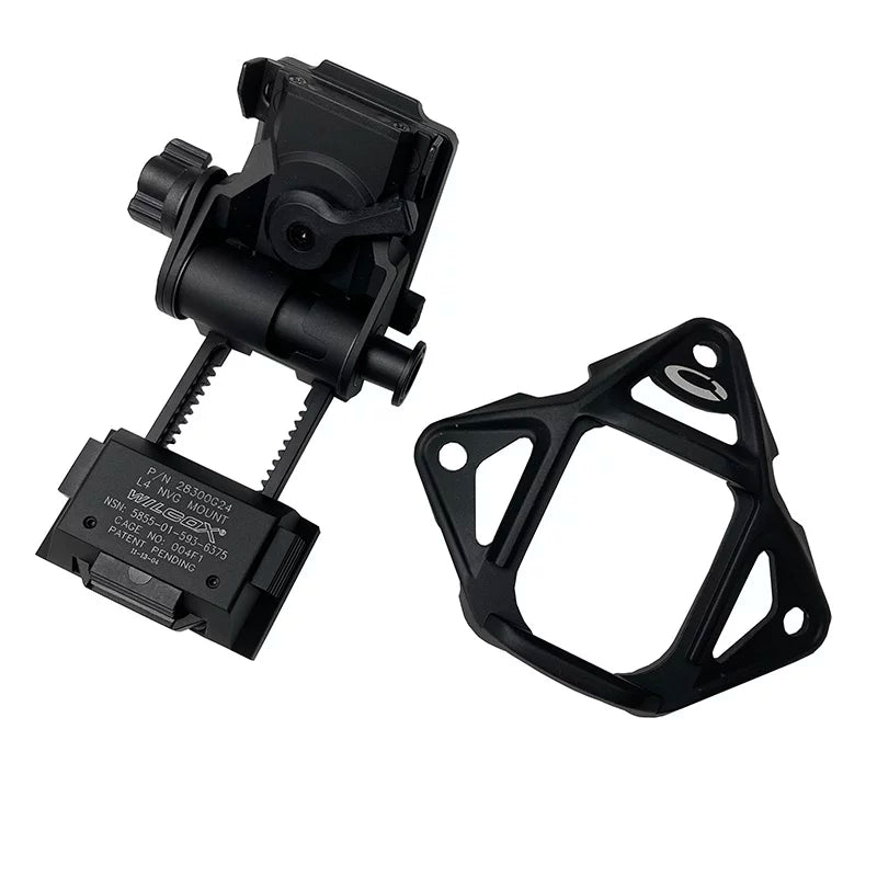 Wilcox L4 G24 Metal Helmet Mount with OPS NVG Shroud for Tactical Helmets