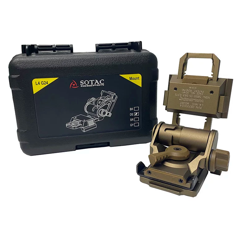 Wilcox L4 G24 Metal Helmet Mount with OPS NVG Shroud for Tactical Helmets
