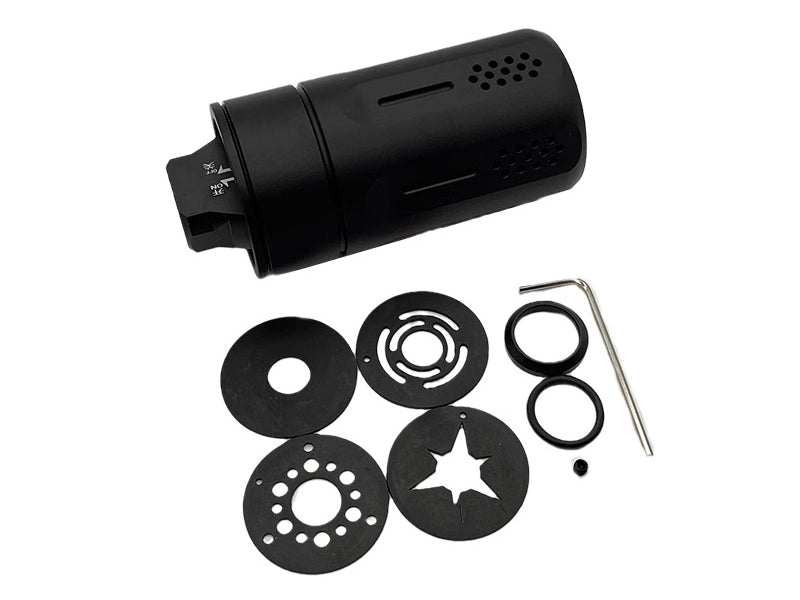 [GG] Blast Shield with Built-In Tracer Unit Set[-14mm CCW][BLK]