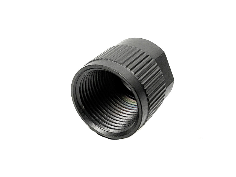 [Pro Arms] GLK Style 14mm- Stainless Steel Thread Protector[For MK27 / G19 Navy Seal Build][BLK]