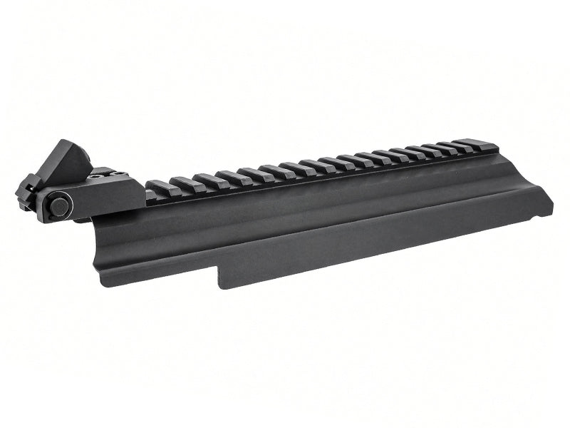 [PRO ARMS] Dog Leg Railed Top Dust Cover[For Tokyo Marui SAIGA 12 GBB Series][BLK]