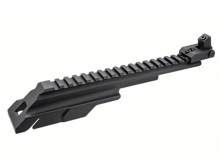 [PRO ARMS] Dog Leg Railed Top Dust Cover[For Tokyo Marui SAIGA 12 GBB Series][BLK]