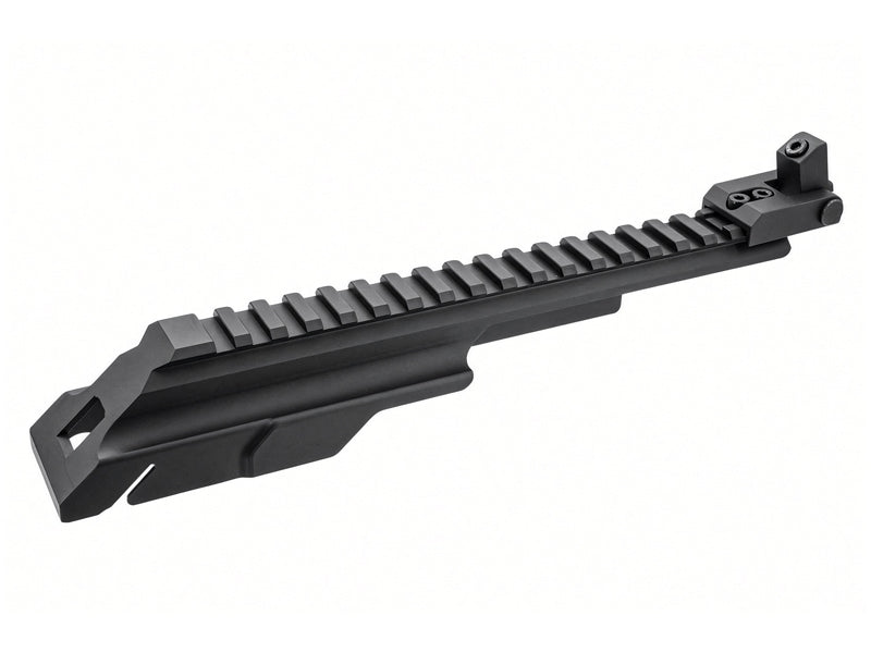 [PRO ARMS] Dog Leg Railed Top Dust Cover[For Tokyo Marui SAIGA 12 GBB Series][BLK]