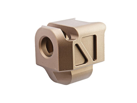 [Pro Arms] CNC Aluminium VFC GLOCK PMM Compensator[For Umarex GLOCK G19X / G19 GEN.4/ G17 GEN.5 GBB Series][Tan]