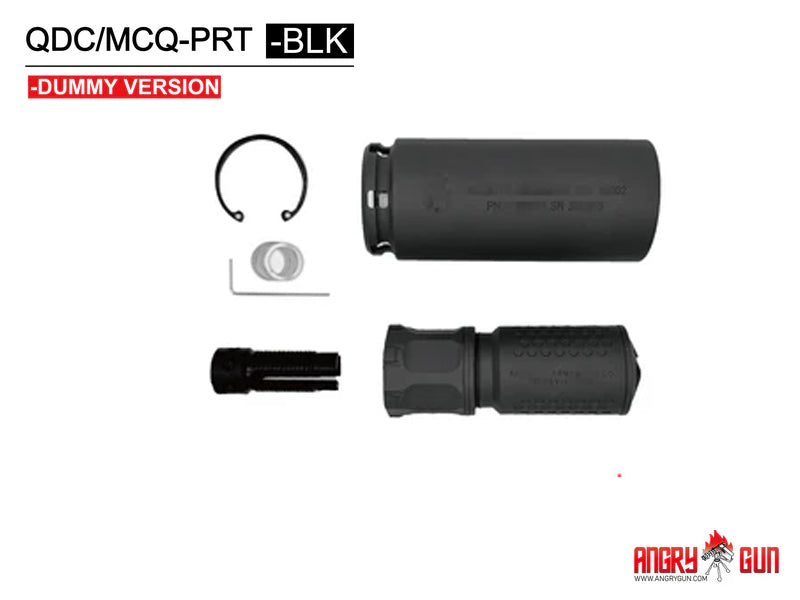 [Angry Gun] QDC / MCQ-PRT Airsoft Dummy Silencer Set[BLK][Especially For KS-15 Build][BLK]