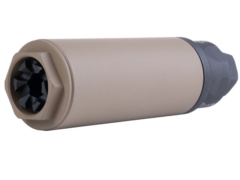 [RGW] MDX [Suppressor Airsoft - 6 inch (14mm CCW, Aluminum) - Cerakote FDE]
