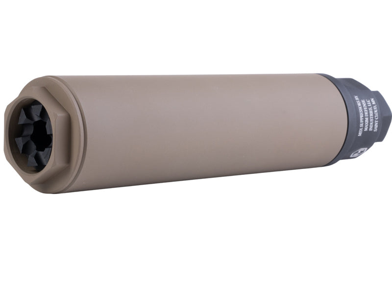 [RGW] MDX [Suppressor Airsoft - 8 inch (14mm CCW, Aluminum) - Cerakote FDE]