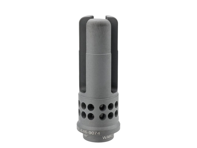 [RGW] Steel 3 Prong Warcomp 556 Airsoft Flash Hider[-14mm CCW Threaded][BLK]