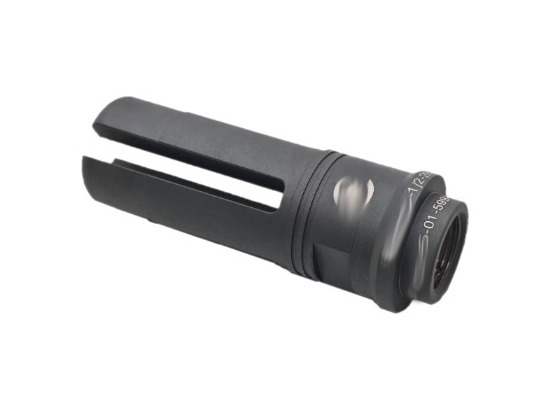[RGW] Steel 4 Prong FH556RC Airsoft Flash Hider[-14mm CCW Threaded][BLK]