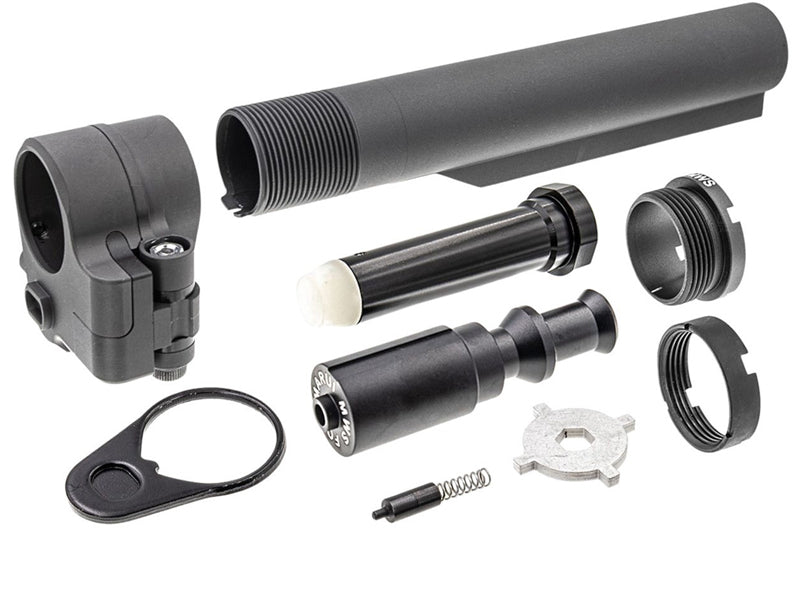 [RGW] Tokyo Marui MWS GBB Airsoft [LT Style Folding Stock Adaptor Set - Black]