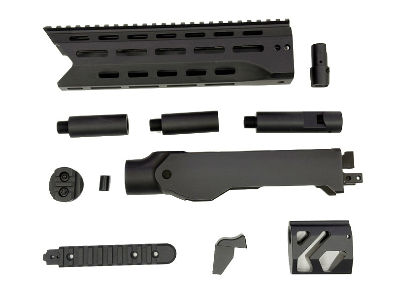 [RGW] Tactical Chassis Conversion Kit[M1913 Adapter / M4 Buffer Tube Ver.][For KJ KC02 GBB Series][10inch]