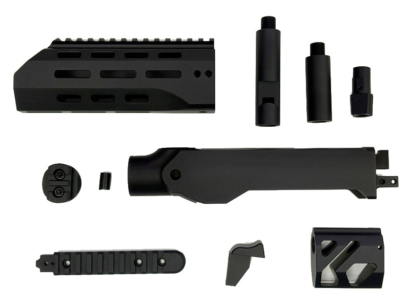 [RGW] Tactical Chassis Conversion Kit[M1913 Adapter / M4 Buffer Tube Ver.][For KJ KC02 GBB Series][7inch]