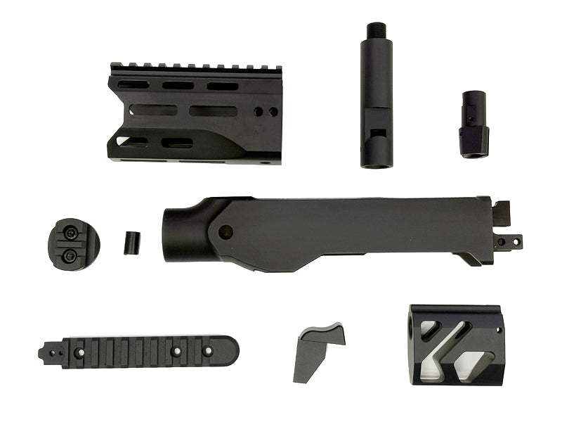 [RGW] Tactical Chassis Conversion Kit[M1913 Adapter / M4 Buffer Tube Ver.][For KJ KC02 GBB Series][4inch]